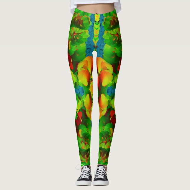 Leggings Herbstfarben (Vorderseite)