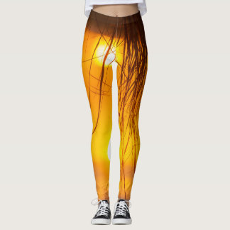 Leggings im Sonnenuntergang
