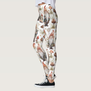 Leggings in Gnomen und Pilzen - Niedlich