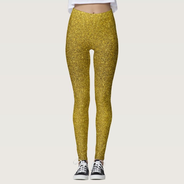 Leggings in Goldfarben (Vorderseite)
