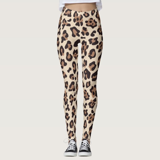 Leggings in Leopard-Printmedien (Vorderseite)