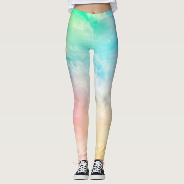 Leggings in mehreren Farben mit Spandex/Polyester. (Vorderseite)