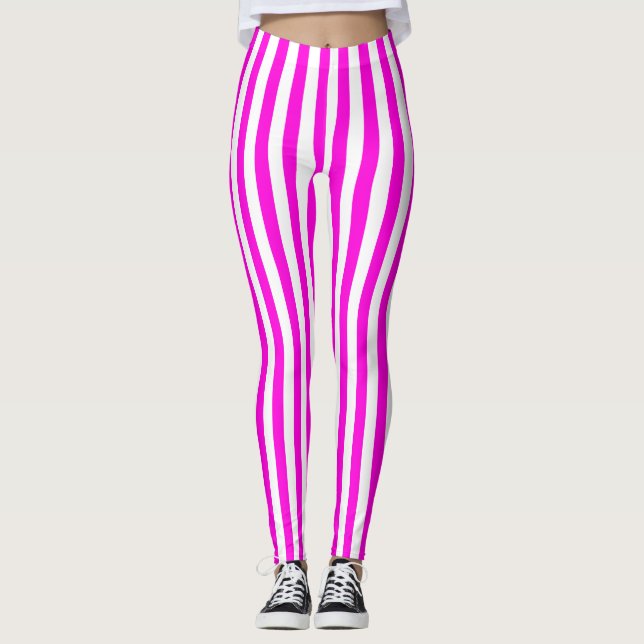 Leggings in rosa und weiß (Vorderseite)