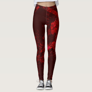 Leggings in Rot-Rosa