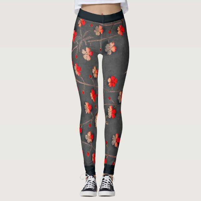 Leggings JAPANISCHE Blume (Vorderseite)