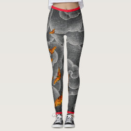 Leggings JAPANISCHE SCHLIESSUNGEN UND SCHALTFLÄDEN