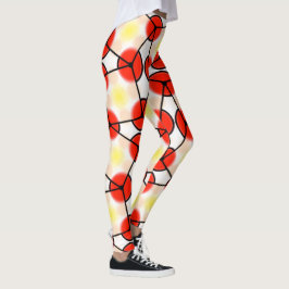 Leggings Jimette Design Weißgelb