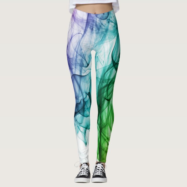 Leggings "Künstlerischer Fluss" - abstrakt (Vorderseite)