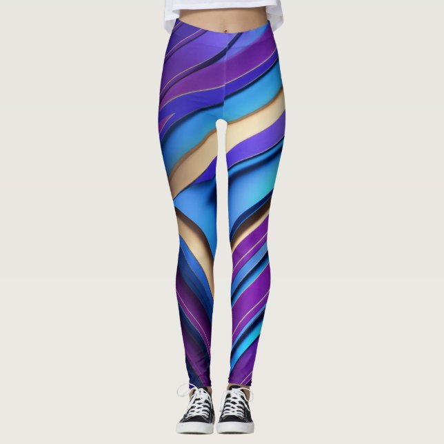 Leggings--Leggings in Farbe mischen - 3D Leggings (Vorderseite)