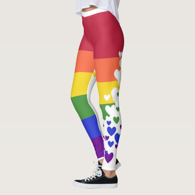 Leggings - LGBTQI Flag Fliegerharzen (Links)