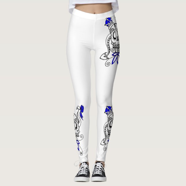 Leggings Liebe lila Design. (Vorderseite)