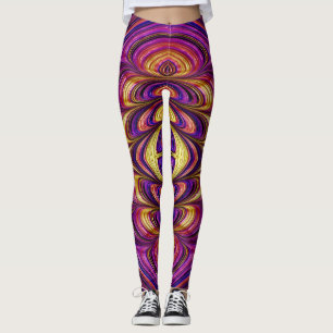 Leggings ~lila rosa gelb blau ~ Original