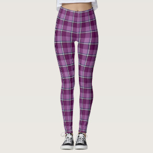 Leggings Lila und Trend-Pink-Kariert