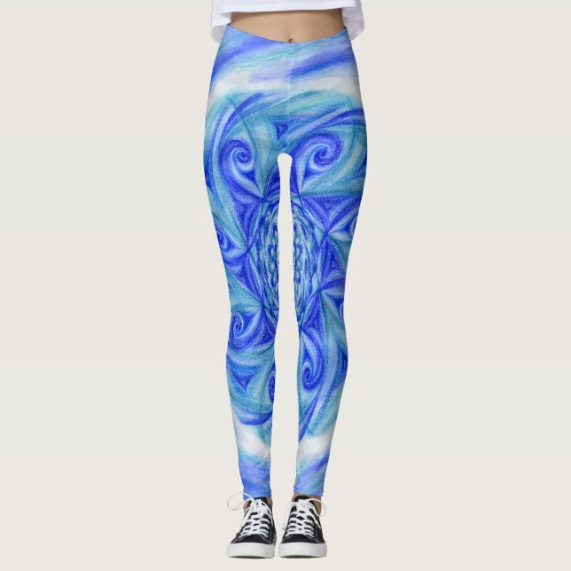 Leggings Mandala Neptun (Vorderseite)