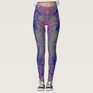 Leggings ~mauve blau grün 3D ~ Original