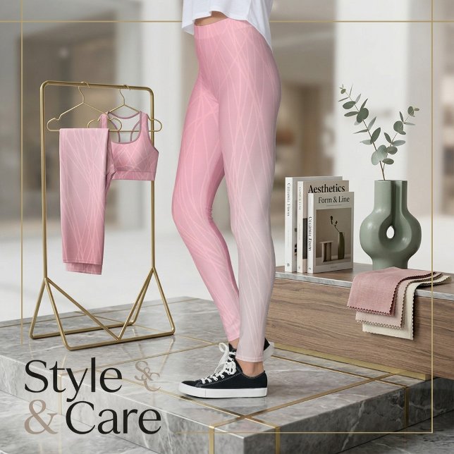 Leggings mit abstraktem Lichtdesign - Einzigartige (Abstract Light Design Leggings - Unique Style)
