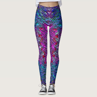 Leggings mit abstrakter Kunst