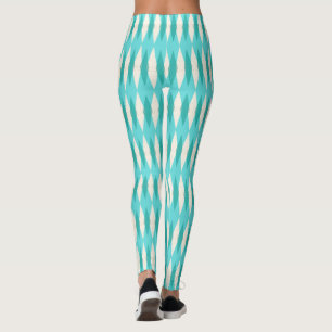 Leggings mit Argyle-Muster im Stil der Mitte des 2