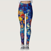 Leggings mit atemberaubender Blume