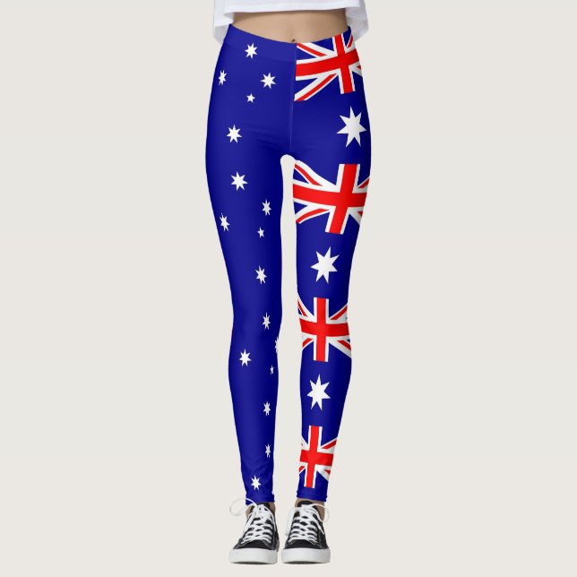 Leggings mit australischer Flagge (Vorderseite)