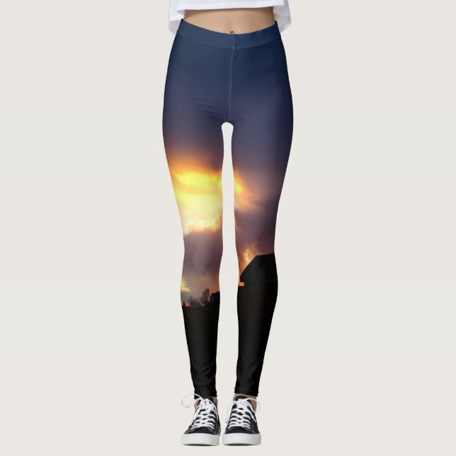 Leggings mit Brandwellen. (Vorderseite)