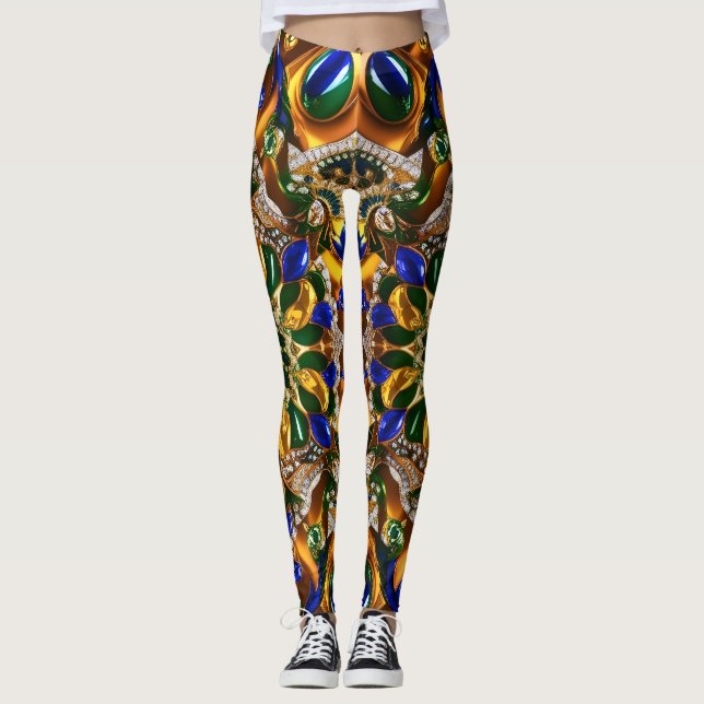 Leggings mit brasilianischer Farbgestaltung (Vorderseite)