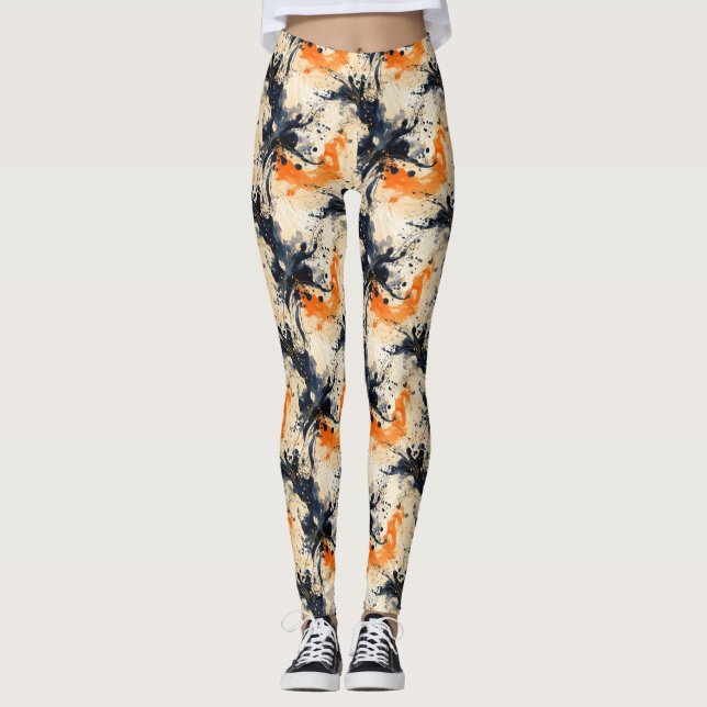 Leggings mit braunem Schwarzwurzel (Vorderseite)