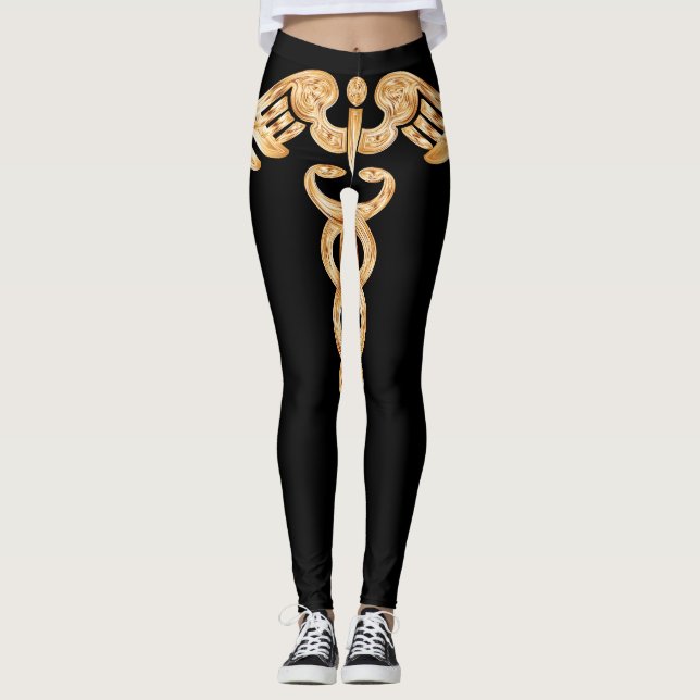 Leggings mit Caduceusentwurf (Vorderseite)