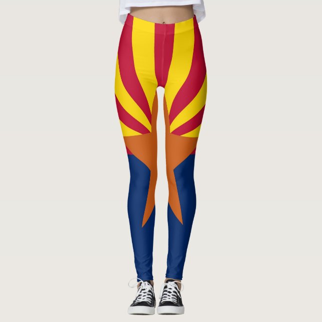 Leggings mit der Flagge des Staat Arizona, USA (Vorderseite)
