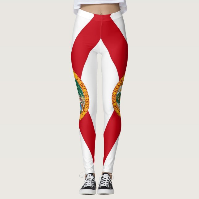 Leggings mit der Flagge des Staat Florida, USA (Vorderseite)