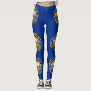 Leggings mit der Flagge des Staat New Hampshire, U