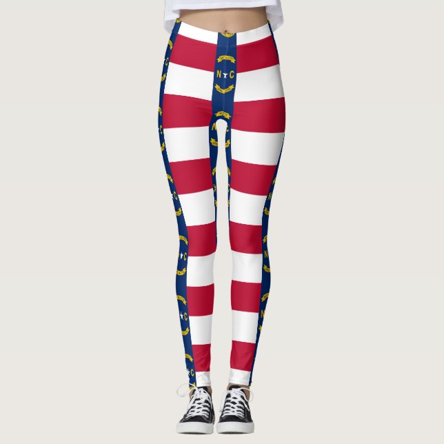 Leggings mit der Flagge des Staat North Carolina,  (Vorderseite)