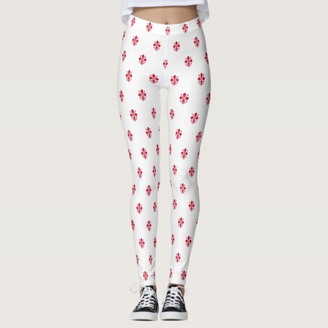Leggings mit der Flagge Florenz, Italien (Vorderseite)