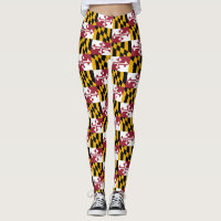 Leggings mit der Flagge von Maryland Staat, USA