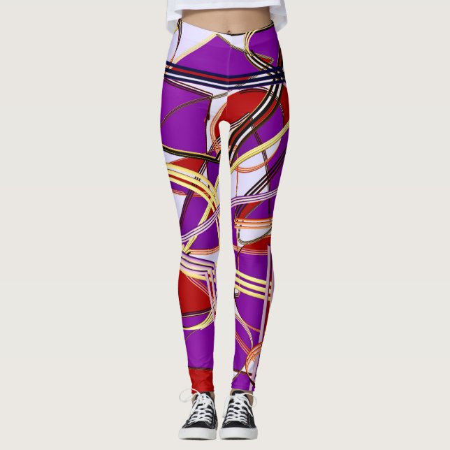 Leggings mit Dimensionen (Vorderseite)