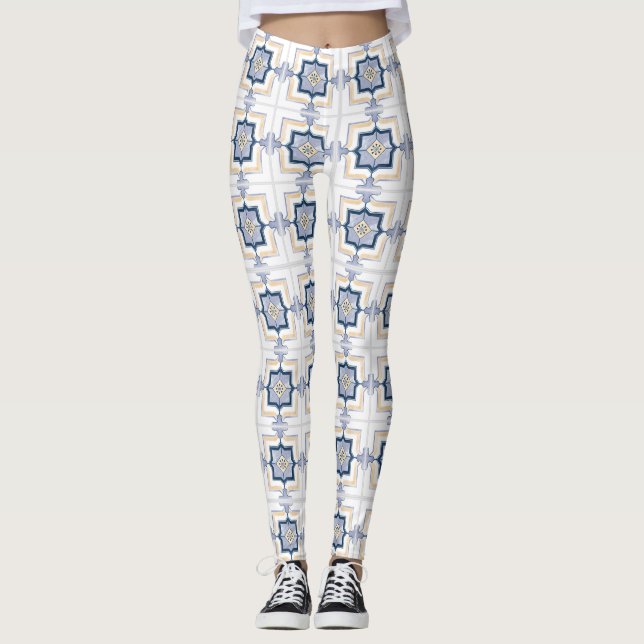 Leggings mit einem geometrischen Muster (Vorderseite)