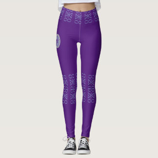 LEGGINGS: MIT EINZIGARTIGEM KÜNSTLERDRUCK, ROYAL L LEGGINGS