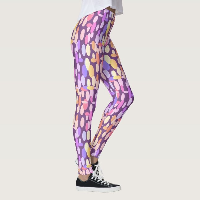 Leggings mit farbenfrohen Oval Spots (Rechts)