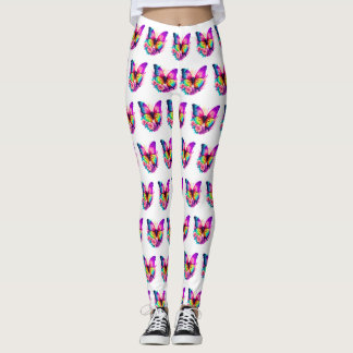 Leggings mit farbigen Butterfly-Designs