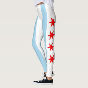 Leggings mit Flagge Chicagos, Illinois