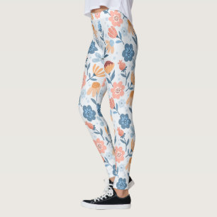 Leggings mit floralen Mustern
