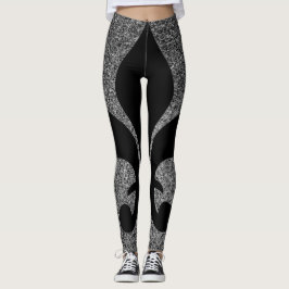 Leggings mit französischer Fleur-de-lis