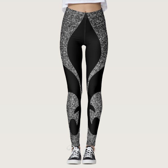 Leggings mit französischer Fleur-de-lis (Vorderseite)