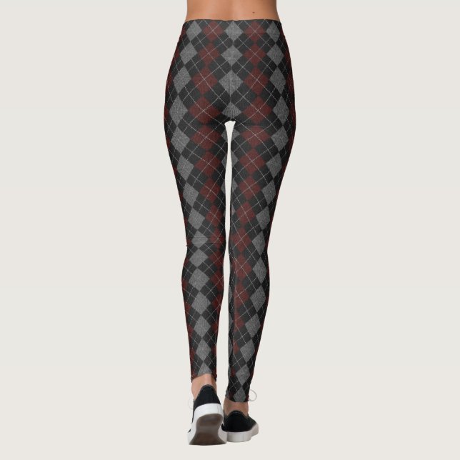 Leggings mit gegossenen Wollmustern (Rückseite)