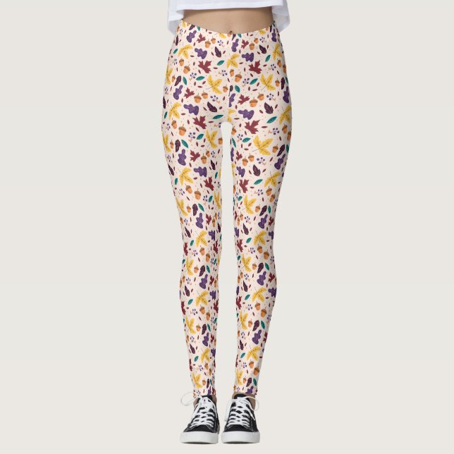 Leggings mit gelber Schokolade (Vorderseite)