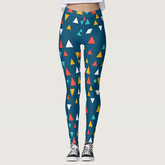 Leggings mit geometrischem Dreieck (Vorderseite)