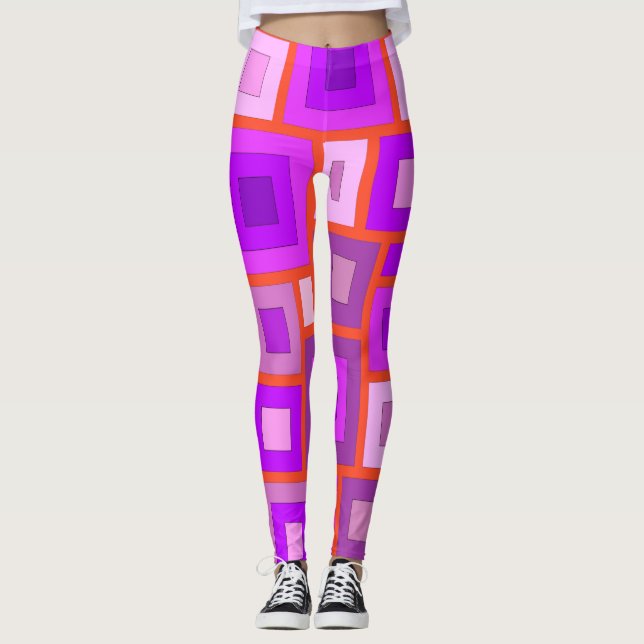 Leggings mit geometrischen Formen (Vorderseite)