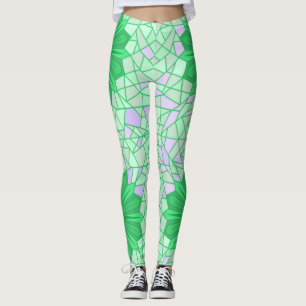 Leggings mit Grünkunst