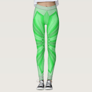 Leggings mit Grünkunst