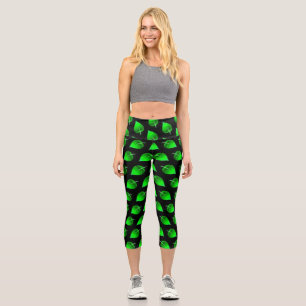 Leggings mit hoher Waisted Capris Custo